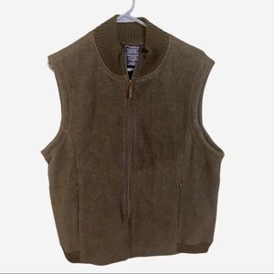 Grey Charcoal Fleece Vest W Zipper & Pockets by Catalina’s polyester rayon mix